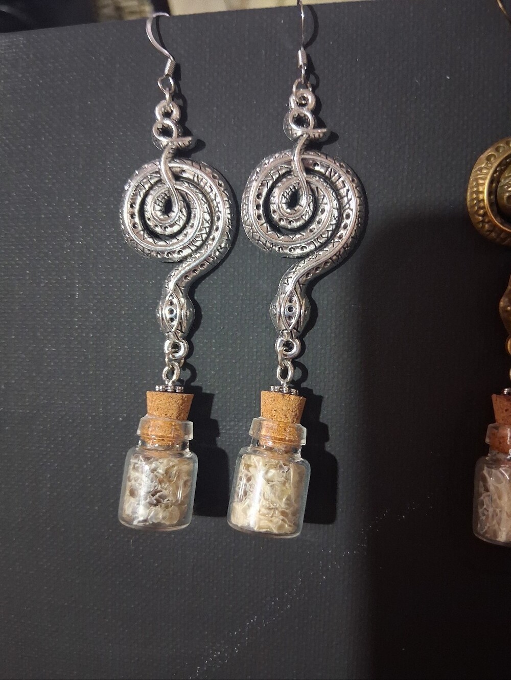 Snake Skin Earrings - Picture 2 of 3